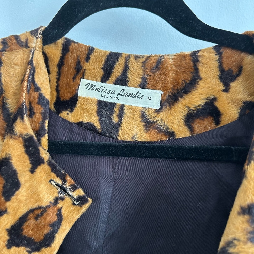 Melissa Landis Pony Hair Leopard Print Jacket - Picture 2 of 3